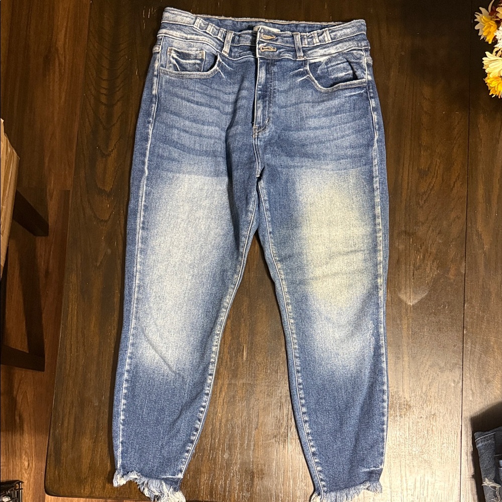 KanCan Signature Denim with Tan Stitching